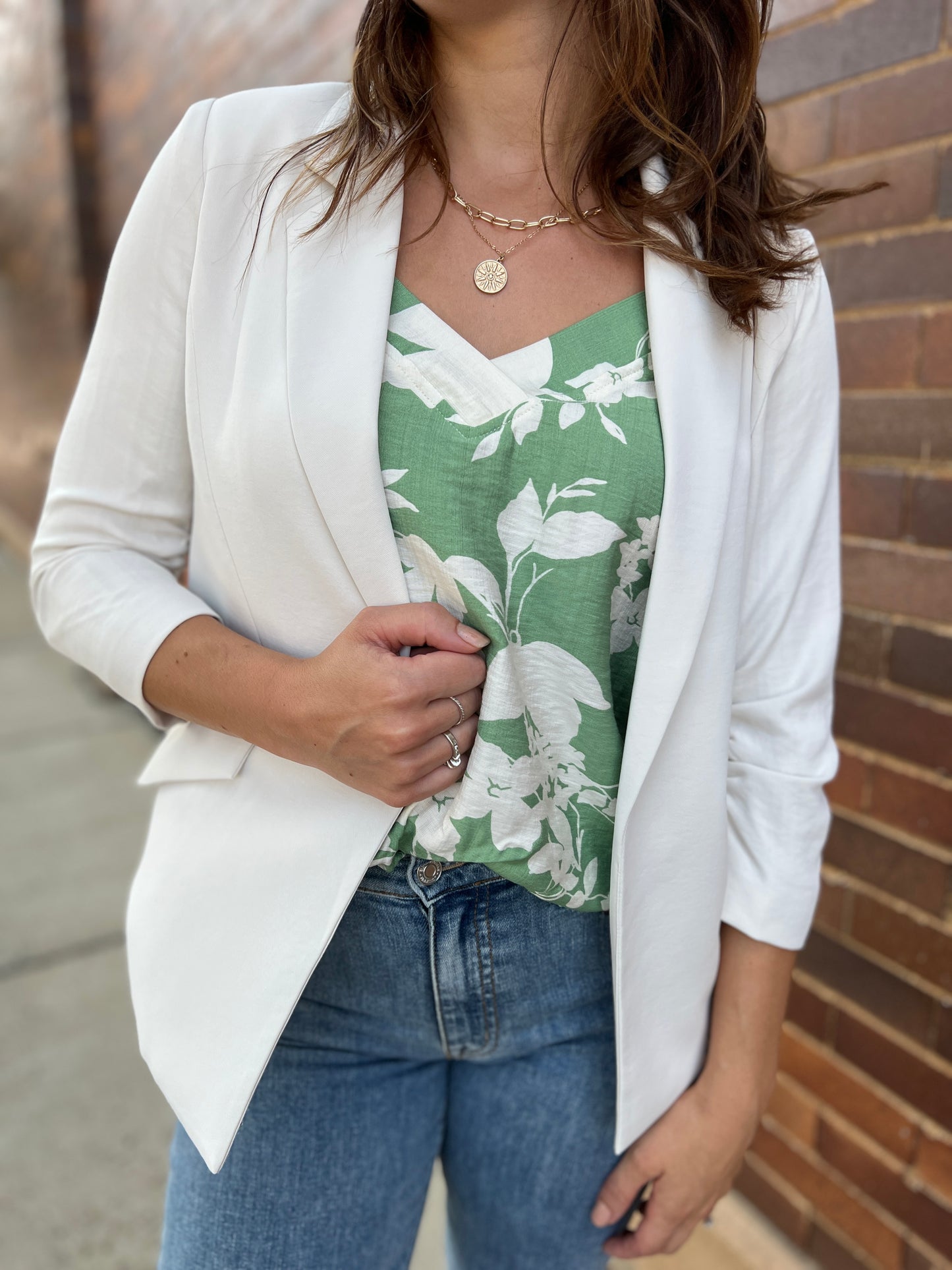 Calista Shirred Blazer