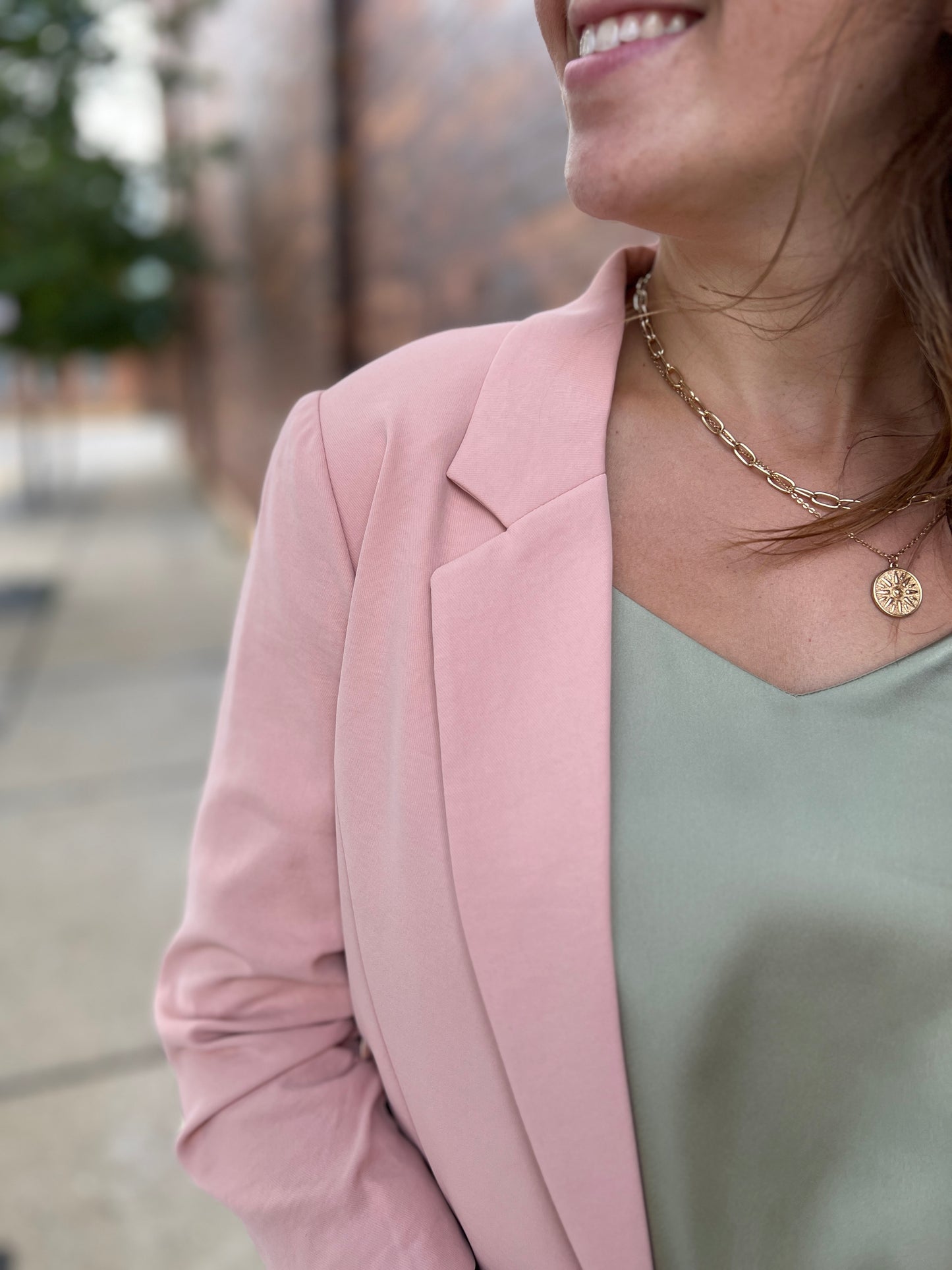 Calista Shirred Blazer