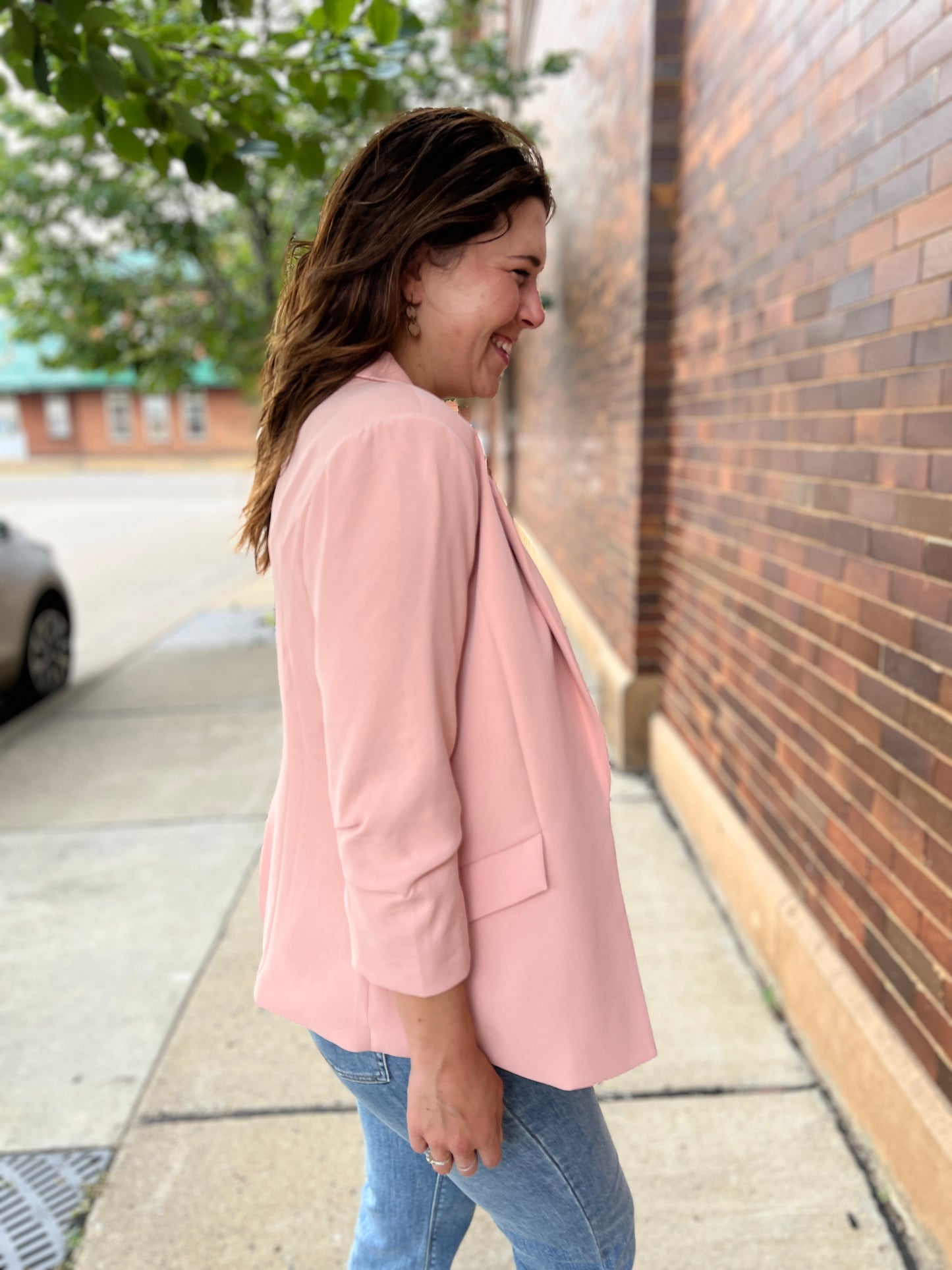 Calista Shirred Blazer