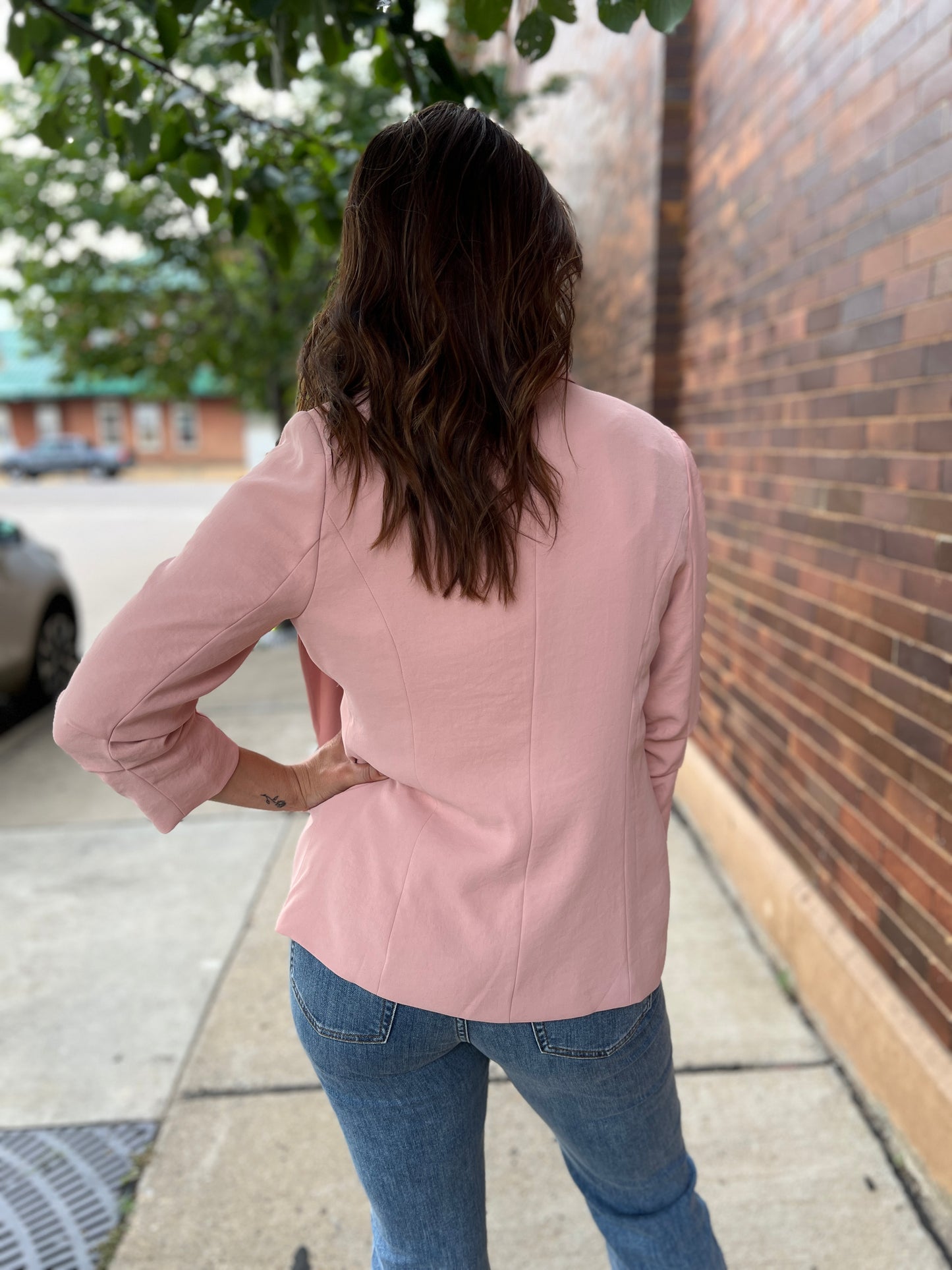 Calista Shirred Blazer