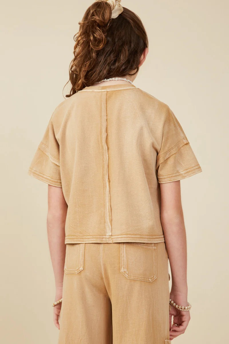 Kambell Raw Edge Tee