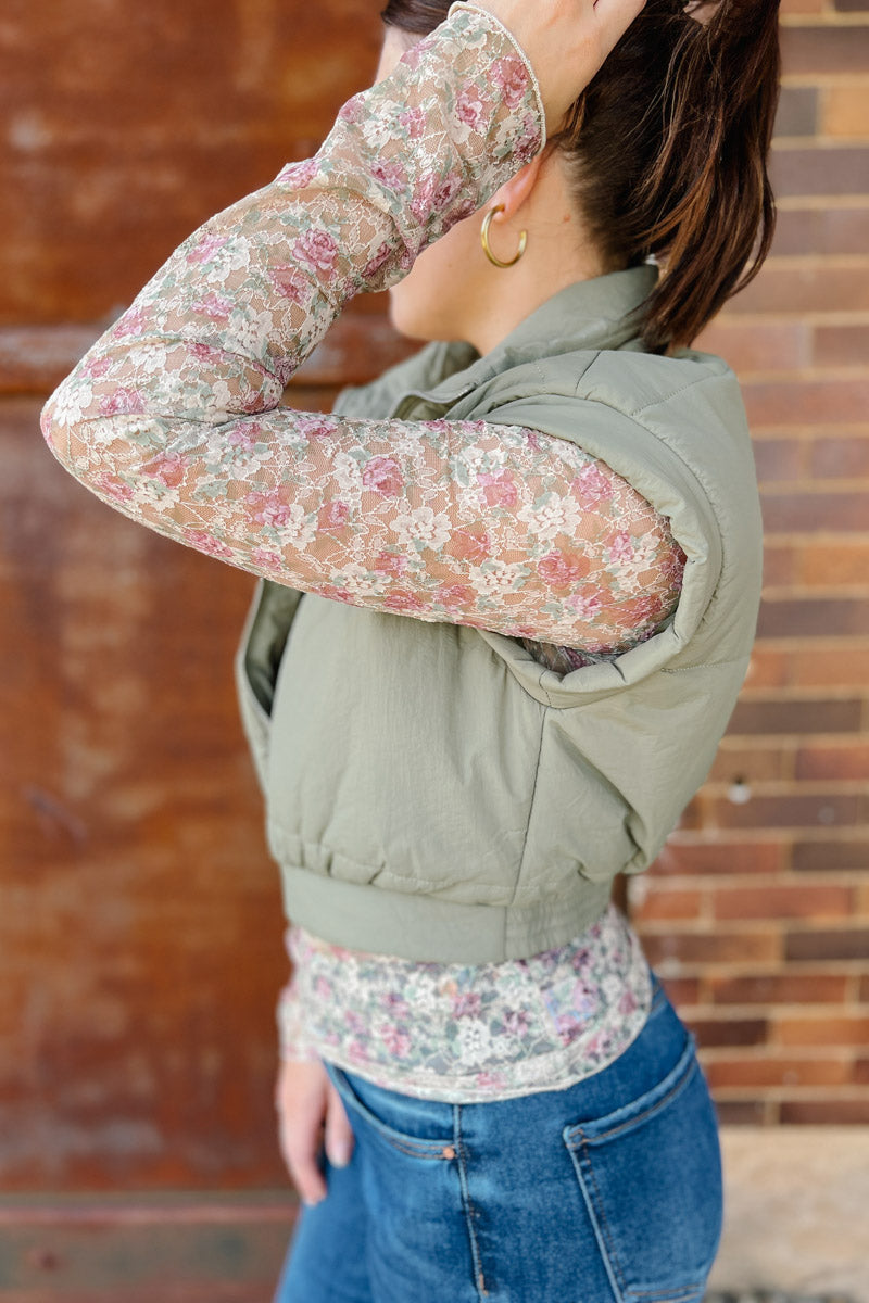 Jemma Cropped Puffer Vest