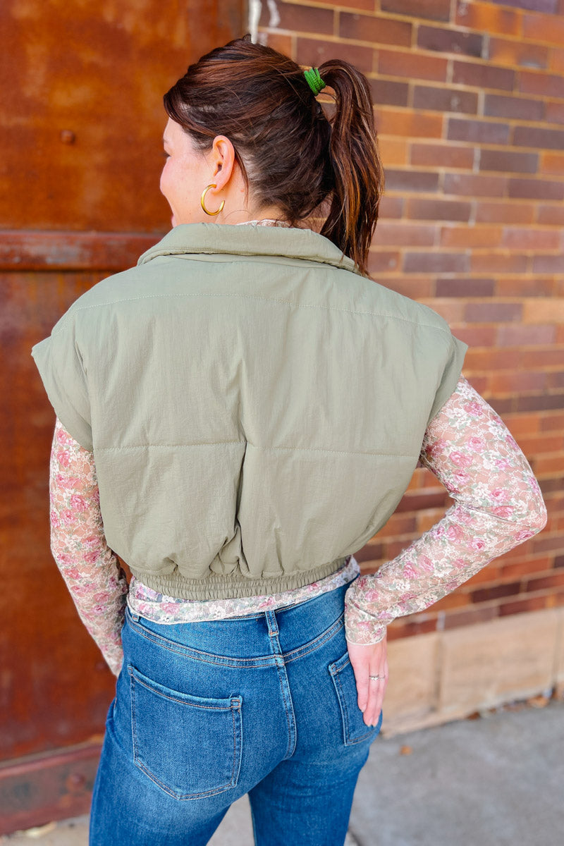 Jemma Cropped Puffer Vest