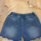 Kara Scallop Hem Shorts