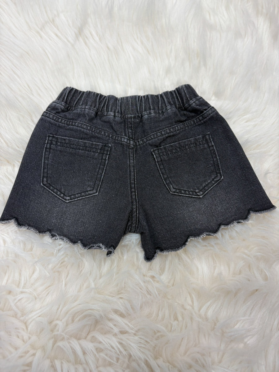 Kara Scallop Hem Shorts