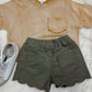 Kara Scallop Hem Shorts