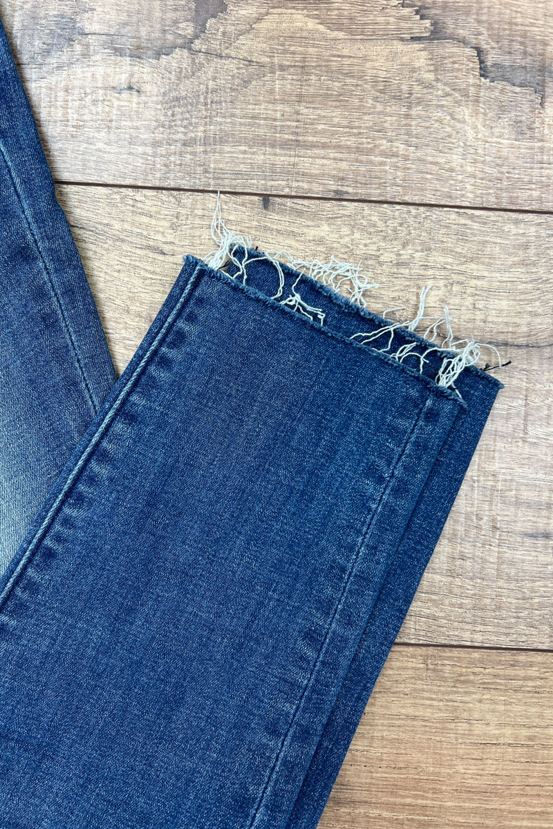 Kennedy Raw Hem Straight Skinny