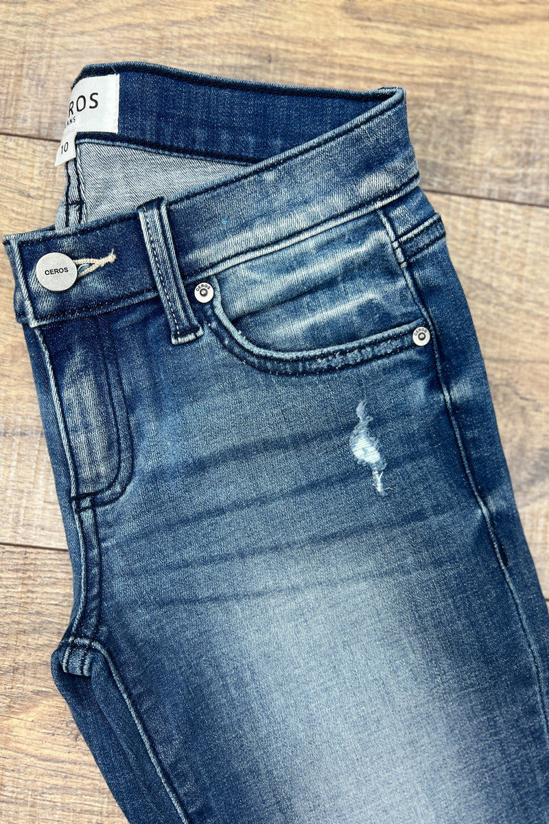 Kennedy Raw Hem Straight Skinny