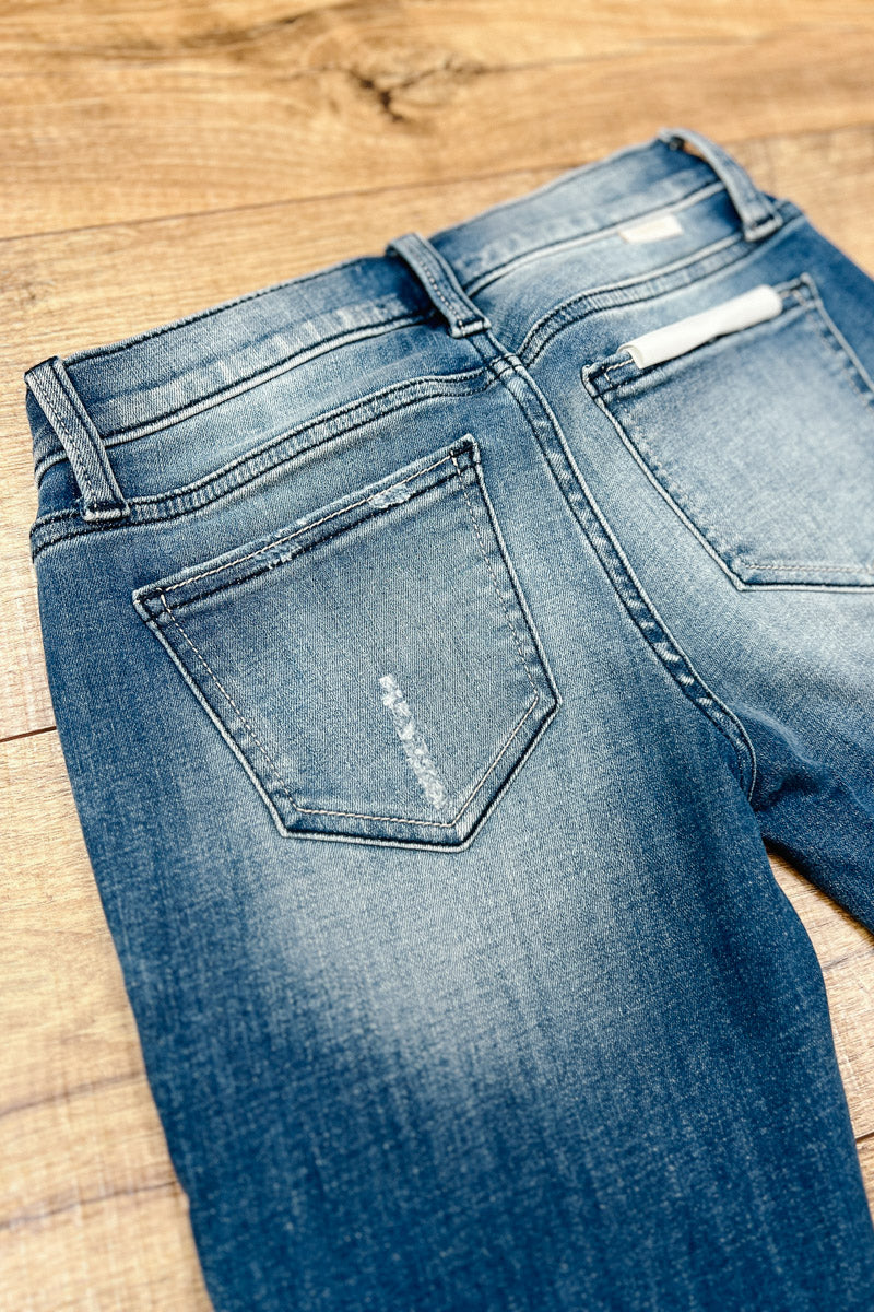 Kennedy Raw Hem Straight Skinny