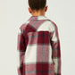 Kia Plaid Button Up Girl's Shacket