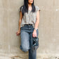 Kimber Tie Back Patterned Top