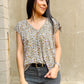 Kimber Tie Back Patterned Top