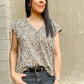 Kimber Tie Back Patterned Top