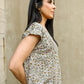 Kimber Tie Back Patterned Top