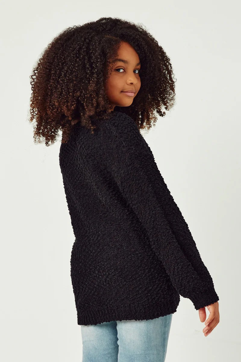 Lea Girl's Popcorn Pullover
