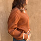 Lean on Me Ribbed Collared Sweater