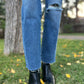 Livee Distressed Slim Straight