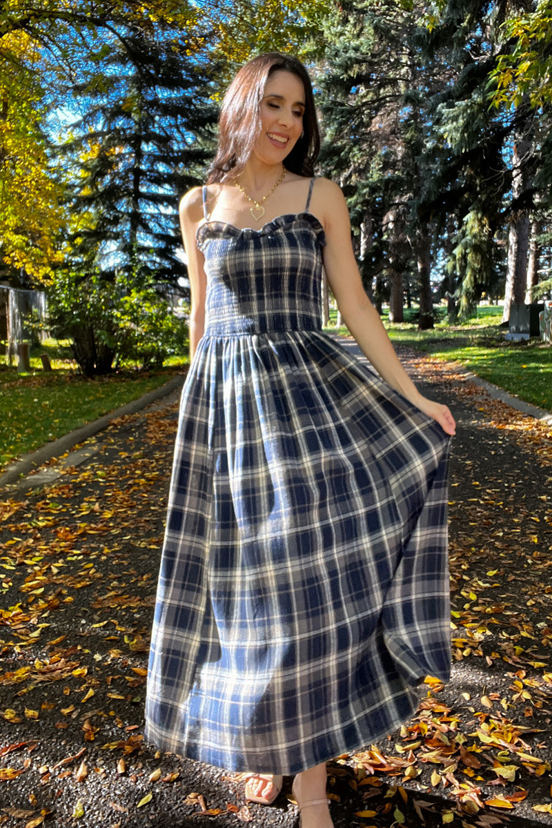 Marianne Plaid Dress