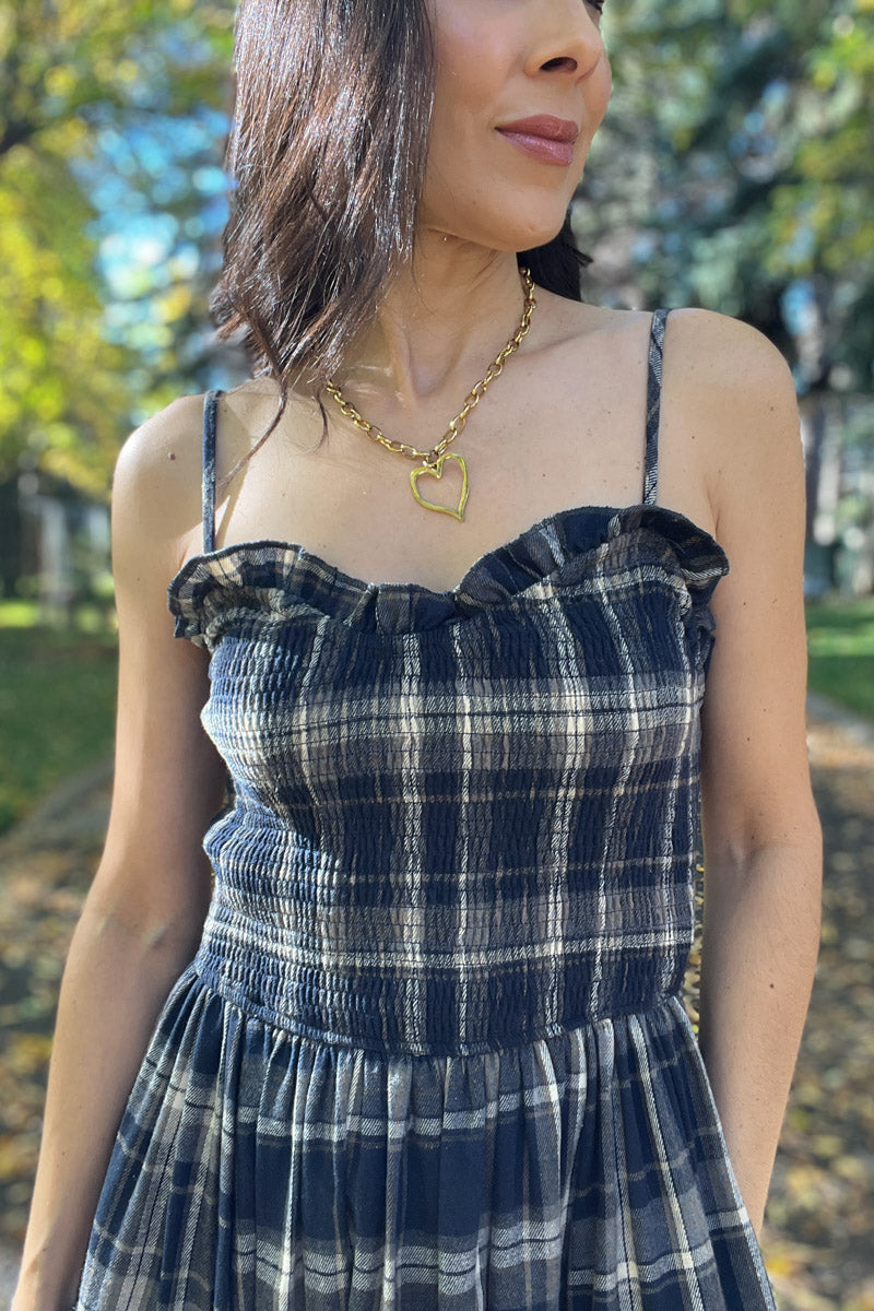 Marianne Plaid Dress