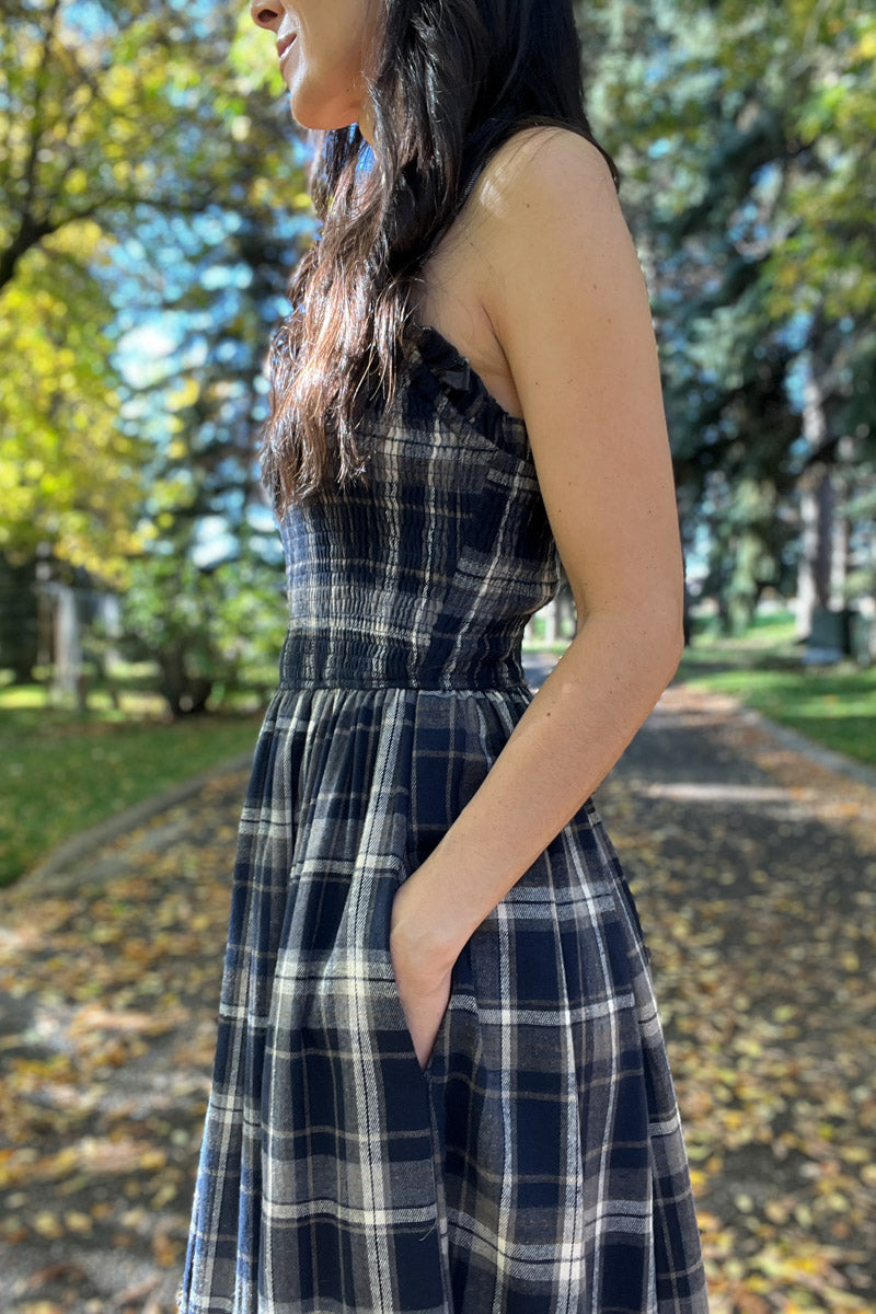 Marianne Plaid Dress