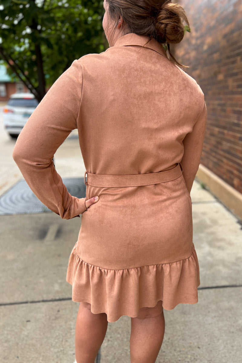 Nurture Vegan Suede Mini Dress