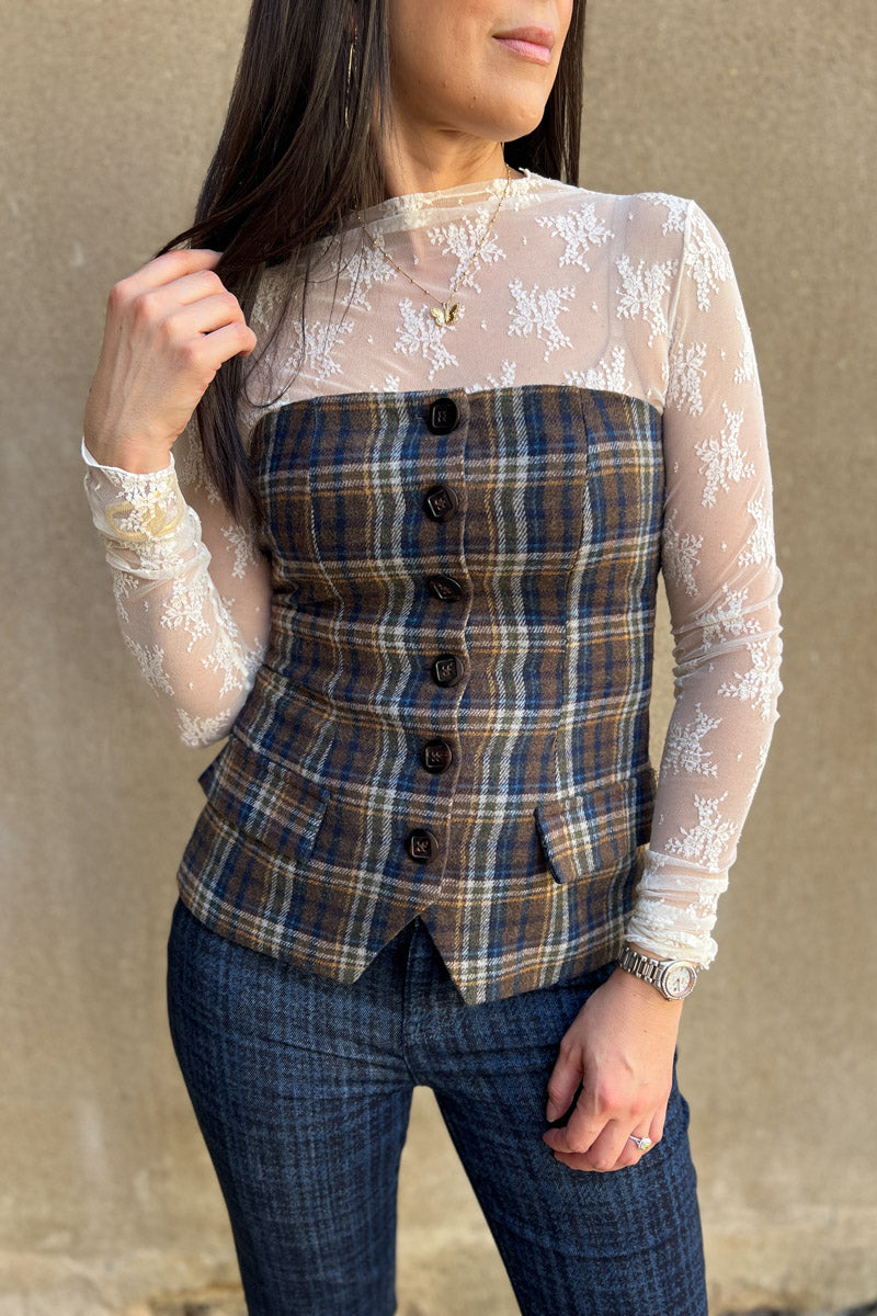 Old Money Bustier Top