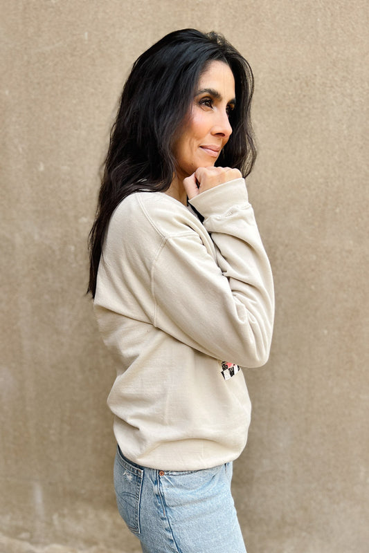 Pink Pine Vibes Sweatshirt - Sand