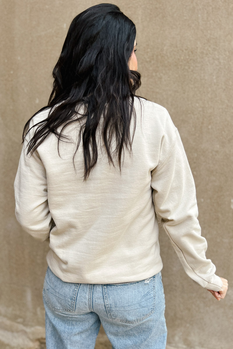 Pink Pine Vibes Sweatshirt - Sand