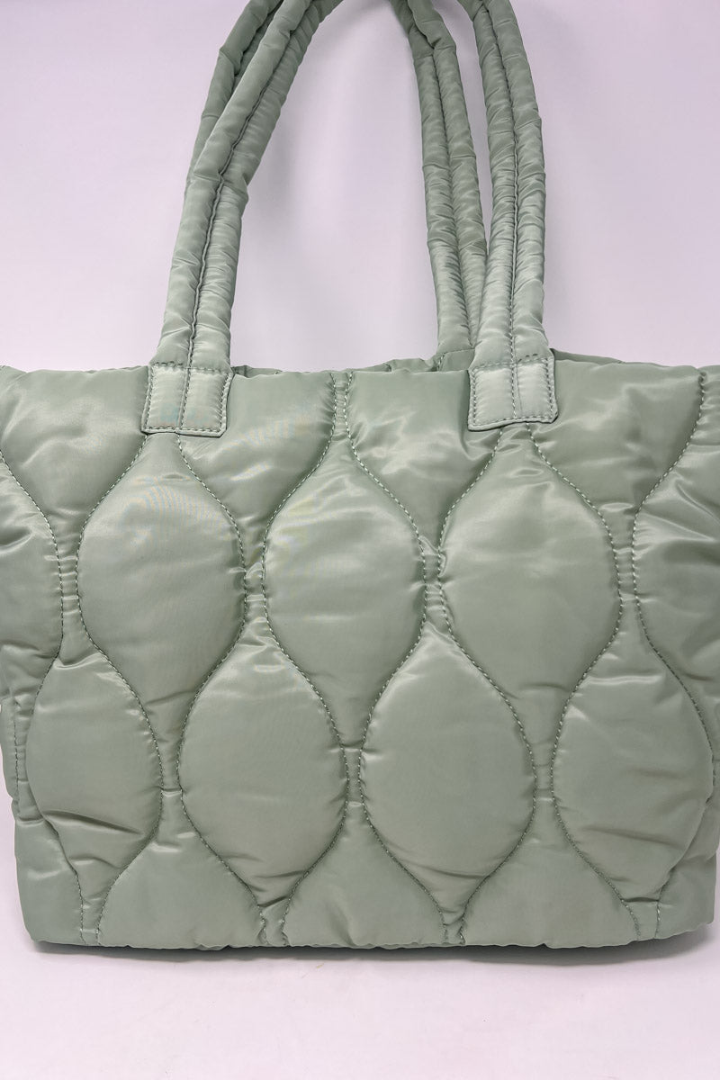 Quilted Tote w/ Detachable Pouch