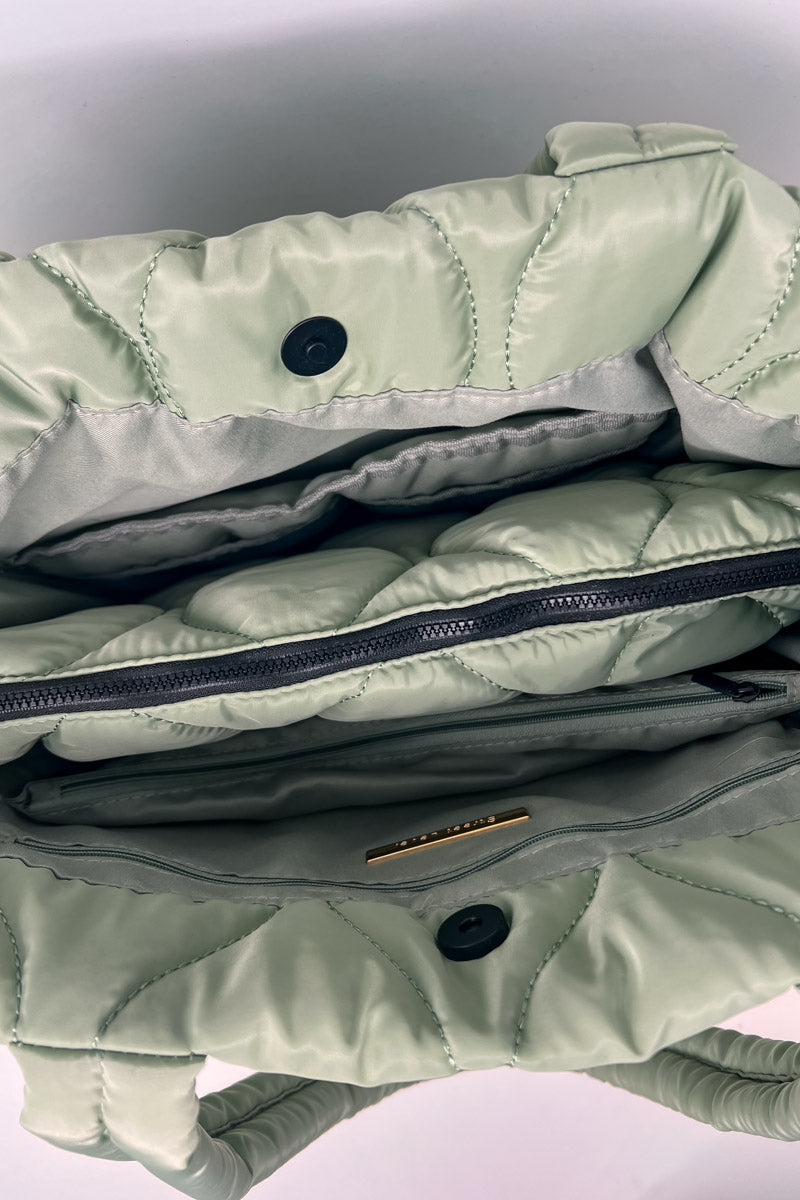 Quilted Tote w/ Detachable Pouch