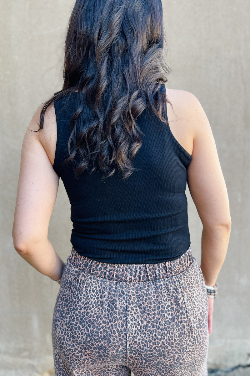 Rena Halter Ribbed Bodysuit