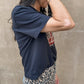 Rock & Roll Cropped Graphic Tee