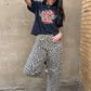 Rock & Roll Cropped Graphic Tee