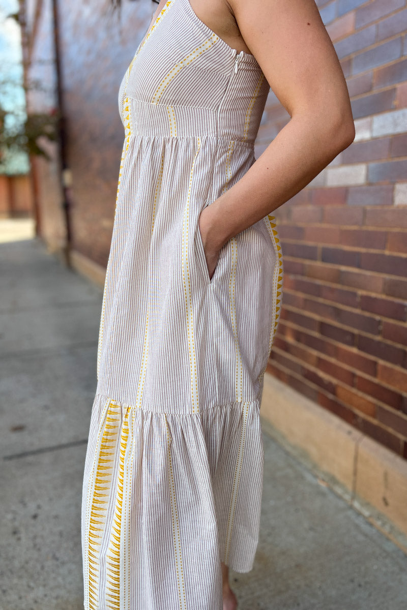 Saffron Coast Midi Dress