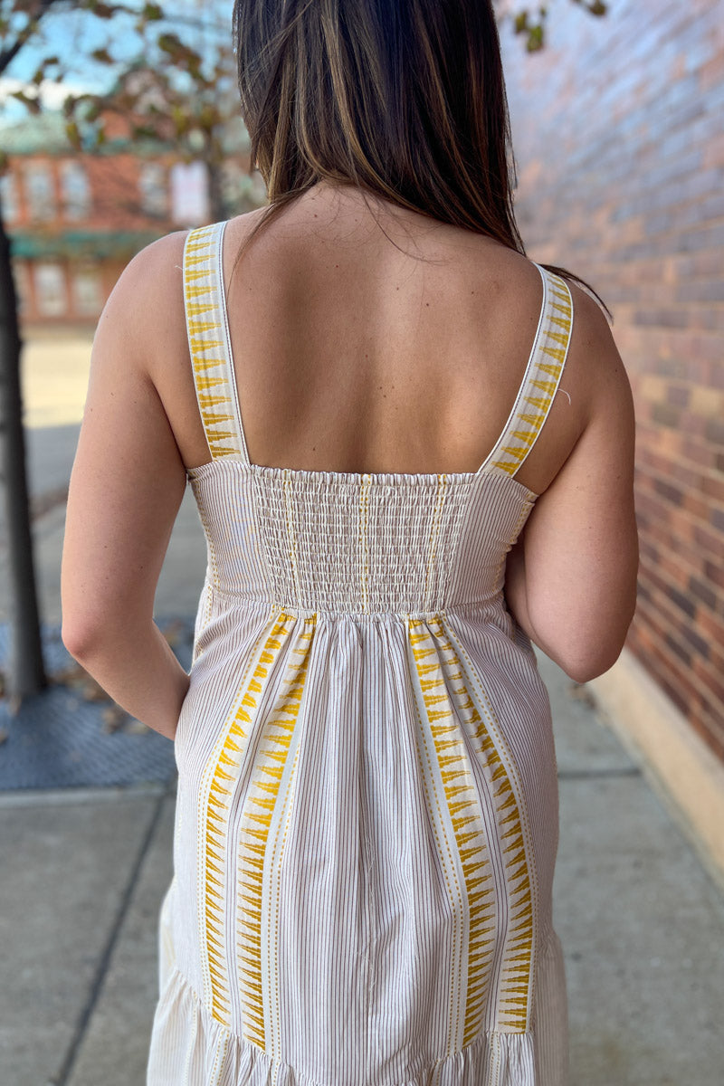 Saffron Coast Midi Dress