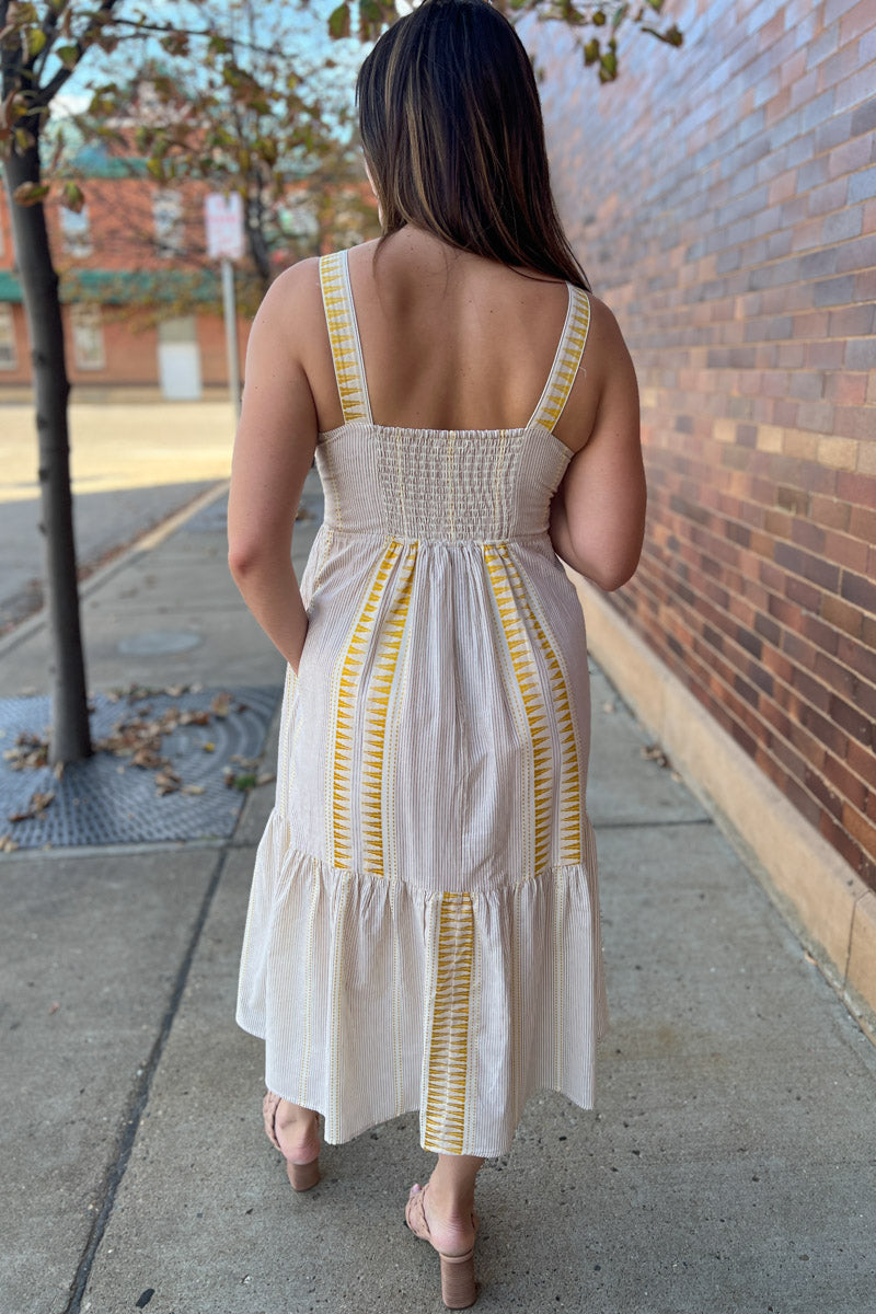 Saffron Coast Midi Dress