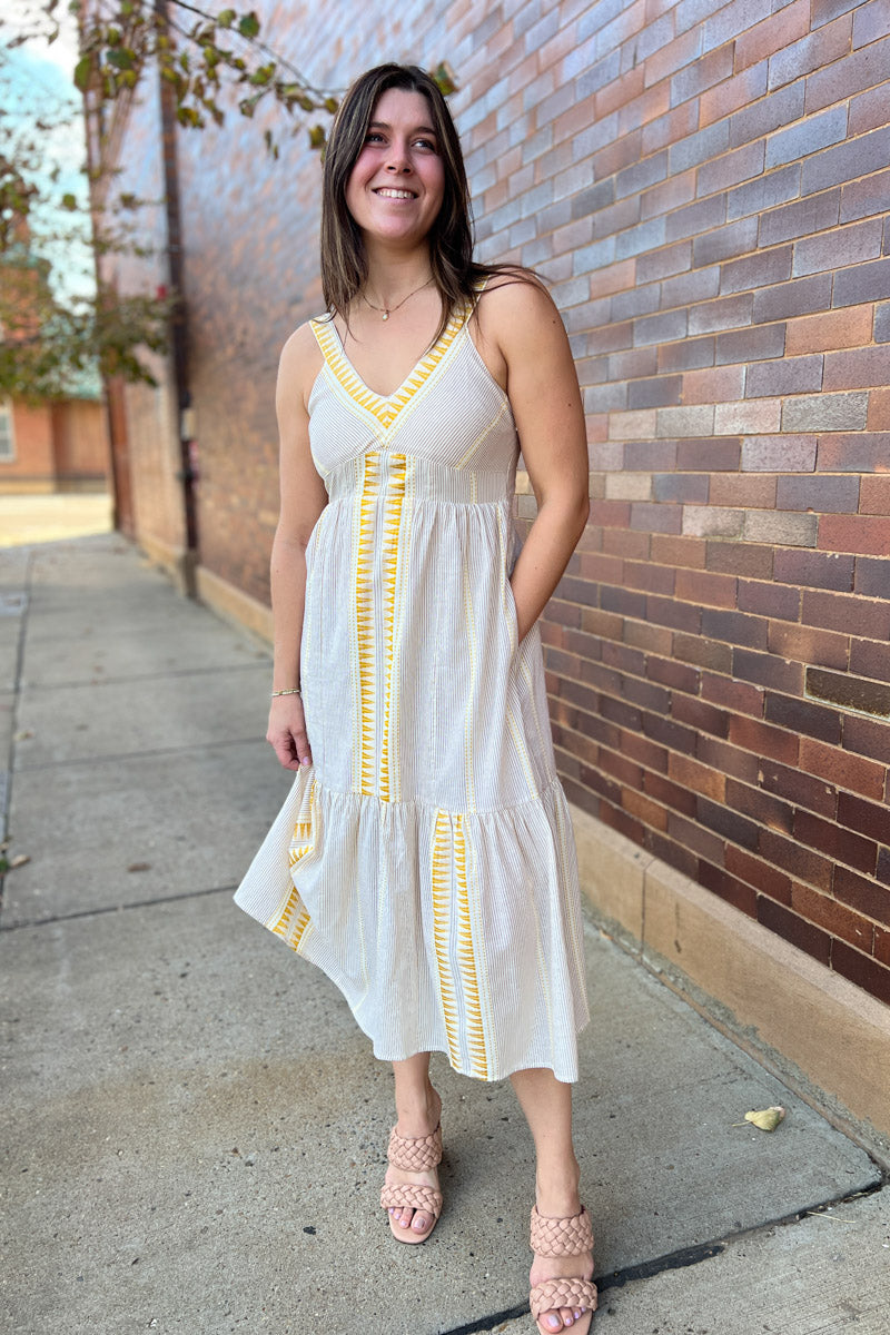 Saffron Coast Midi Dress