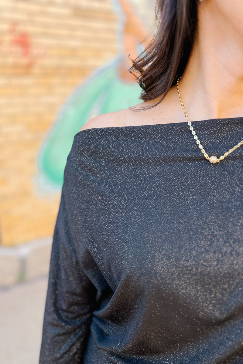 Sassy Lady Glitter Midi Dress