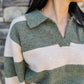 Savannah Striped Collared Sweater