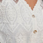 Say Less Lace Button Blouse