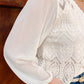 Say Less Lace Button Blouse