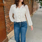 Say Less Lace Button Blouse