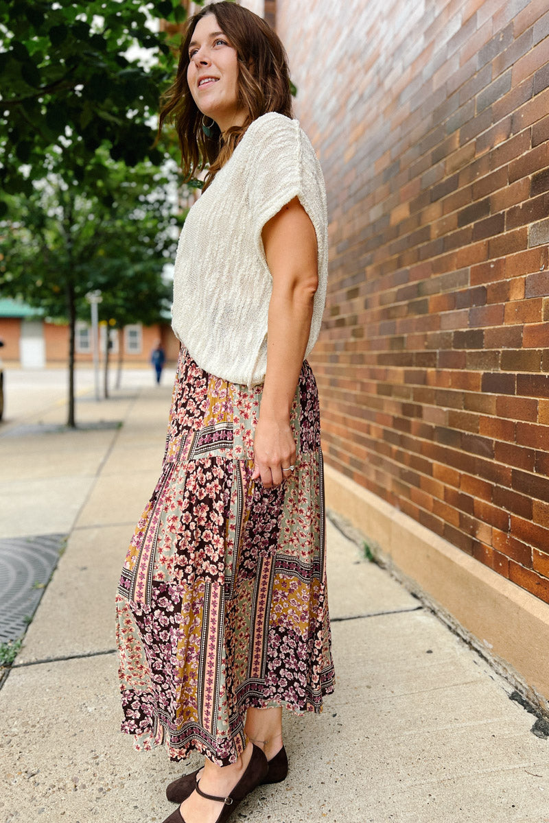 Easy Enough Metallic Slub Pullover