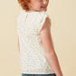 Shayna Girl’s Floral Eyelet Top