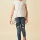 Shayna Girl’s Floral Eyelet Top