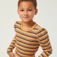 Sutton Striped Long Puff Sleeve