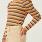 Sutton Striped Long Puff Sleeve