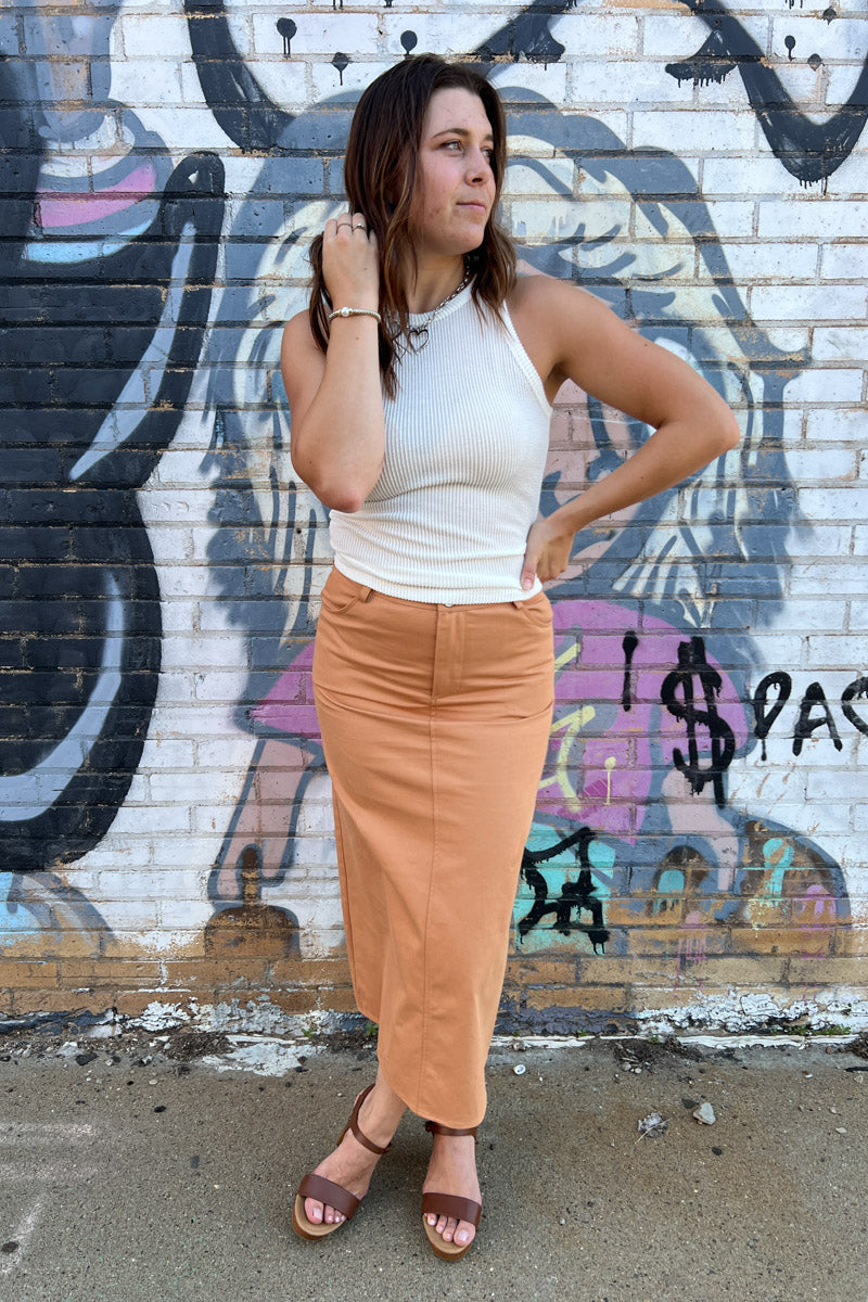 Tea Time Twill Skirt