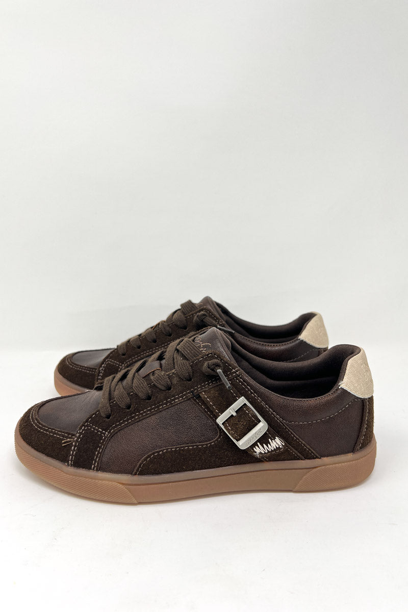 Topanga Espresso Suede Sneaker