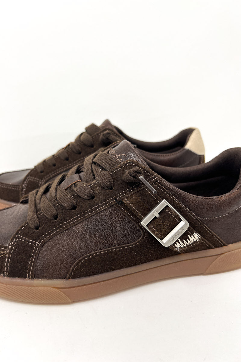 Topanga Espresso Suede Sneaker